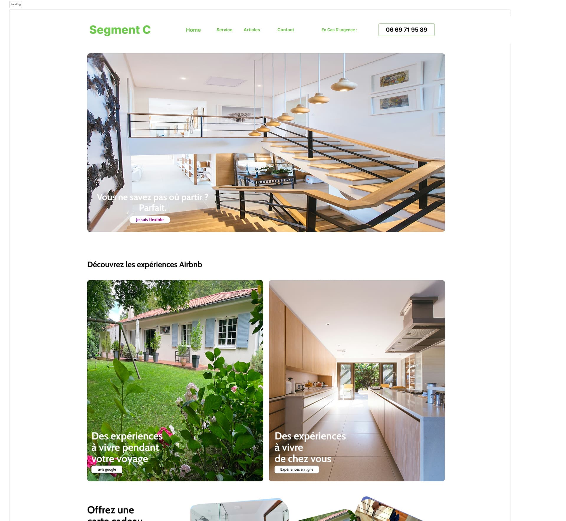 Segment C | Entreprise de Menuiserie
